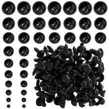 Load image into Gallery viewer, Black Plastic Safety Eyes - 5-20mm (50/100PCS) for DIY Toys, Amigurumi &amp; Crafts
