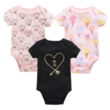 Load image into Gallery viewer, 3/6 PCS Baby Cotton Bodysuits Set Short Sleeve Summer Outfits for Newborn Boys &amp; Girls 0–12 Months
