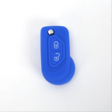 Load image into Gallery viewer, Silicone Car Key Fob Case Cover Protect Hood Set Remote Key Shell For Citroen DS3 Folding Flip 2 Button Keys Skin Accessories
