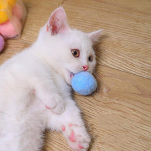 Load image into Gallery viewer, 12Pcs/lot Funny Cat Toys Stretch Plush Ball Toys for Cats Colorful Interactive Cat Pom Pom Kitten Toy Pet Supplies  Plush Balls for Training and Kitten Play
