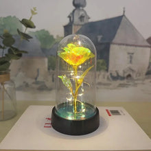 Load image into Gallery viewer, Artificial Rose Flowers Valentines Day Gift for Girlfriend Eternal Rose LED Light Foil Flower Wedding Decor Christmas Gifts
