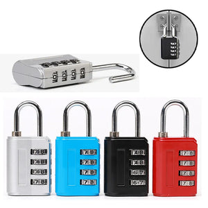 4 Digits Password Code Combination Padlock Aluminum Alloy Suitcase for Luggage Travel Code Lock Code Keyed Anti-thieft Lock