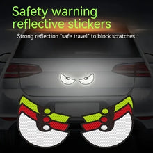 Load image into Gallery viewer, 2pcs Car Demon Eye Reflective Stickers Motorcycle Improve Vehicle Visibility At Night And Driving Safety
