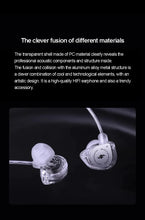 Load image into Gallery viewer, SIMGOT EW100 이어폰 유선이어폰 인이어 In-earHiFi Wired Headphone Dual-Magnetic-Circuit Dual-Cavity Dynamic For Computer Games Music Earplug
