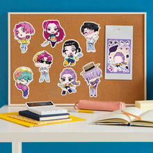 Load image into Gallery viewer, 8Sheets Children DIY Puzzle Sticker Games K-POP DEMON HUNTERS Make A Face Funny Assemble Jigsaw Stickers Kids Educational Toys
