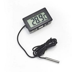 Mini LCD Digital Thermometer with Waterproof Probe Indoor Outdoor Convenient Temperature Sensor for Refrigerator Fridge Aquarium