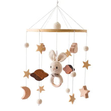 Load image into Gallery viewer, Wooden Baby Rattle Crib Mobile Holder for Newborns
