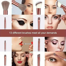 Load image into Gallery viewer, Soft Fluffy Professional Makeup Brush Set - 13-16pcs for Foundation, Eyeshadow, and More
