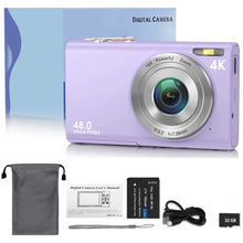 Load image into Gallery viewer, 4K Digital Camera Autofocus Vlogging Camera HD 48MP with 2.8" Large Screen Camcorder Camera for Photography for Kid Adult
