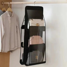 Load image into Gallery viewer, Hanging Closet Organizer Bag - Eco-Friendly 3D Transparent Storage for Tote Bags &amp; Purses
