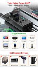 Load image into Gallery viewer, Car 220v Inverter 12 to 220 Voltage Power Converter 200W for 12V Vehicles
