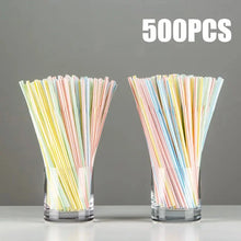 Load image into Gallery viewer, 50-1000Pcs Multicolor Drinking Straws – Milk Tea &amp; Party Supplies
