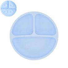 Load image into Gallery viewer, Silicone Baby Sucker Plate &amp; Rice Spoon Set Cute Cartoon Tableware
