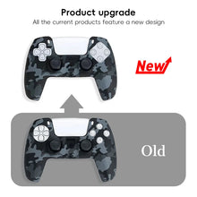 Load image into Gallery viewer, DATA FROG Camo Protective Skin Cover For SONY Playstation 5 Silicone Case Grip for PS5 Controller Accessories
