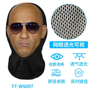 New 3D Printed Funny Mask Elastic Mesh Disguise Full Face Mask for Men Women Cosplay Headwear Hip Hop Fashion Hood Hat Headgear