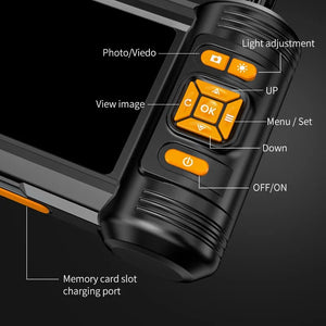 Dual & Triple Lens Industrial Endoscope 1080P 5 ''LCD Borescope Inspection Camera with 8mm IP67 Waterproof Snake Camera For Car