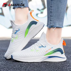 Baasploa 2022 New Women Walking Shoes Casual Breathable Sneakers Comfortable Female Running Shoes Light Tenis Women\'s Shoes