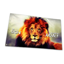 Load image into Gallery viewer, Tribe of Judah Lion Flag,Uv Fade Resistant Flag for Outdoor House Porch Welcome Holiday Home/School/Party Decoration,Garden Flag
