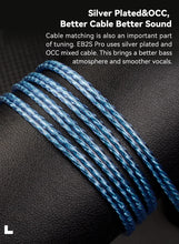 Load image into Gallery viewer, NiceHCK EB2S PRO HIFI Wired Microphone Earphone 15.4mm Dynamic Unit Earbud Bass Headset With Silver Plated OCC Mixed Cable IEM
