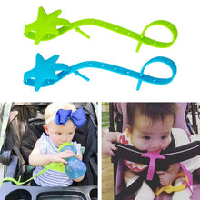 Load image into Gallery viewer, Baby Stroller Hook Silicone Star Pacifier Chain Non-toxic Teether Strap Kids Toy Holder Stroller Organizer Stroller Accessories
