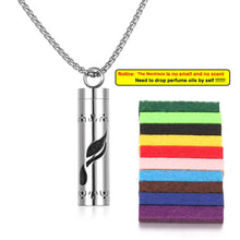Load image into Gallery viewer, Stainless Steel Aromatherapy Necklace – Oil Diffuser Pendant
