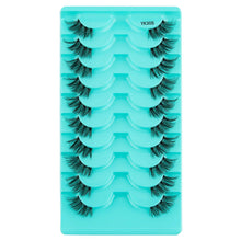 Load image into Gallery viewer, New Half Eyelashes 3D Cat Eye Lashes Clear Stem False Lashes
