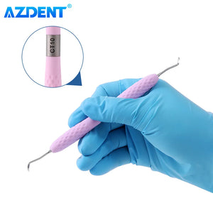 AZDENT Dental Restoration Instrument Enamel Chisel Set Spoon Excavator Gingival Margin Trimmer Cord Packer Repair Probe Tool