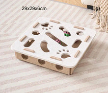 Load image into Gallery viewer, Interactive Cat Puzzle Toy – Felt Maze Box with Bell Balls
