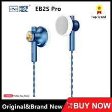 Load image into Gallery viewer, NiceHCK EB2S PRO HIFI Wired Microphone Earphone 15.4mm Dynamic Unit Earbud Bass Headset With Silver Plated OCC Mixed Cable IEM

