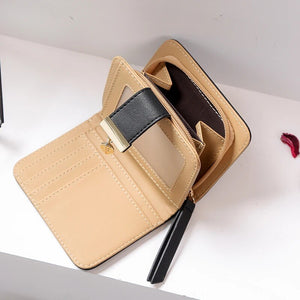 Fashion Women's Purse Short Zipper Wallet Women Leather 2023 Luxury Brand Small Women Wallets Clutch Bag With Hollow Out Leaves