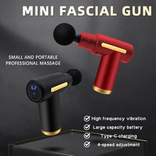 Load image into Gallery viewer, Portable digital fascia gun, convenient electric massager, LED display screen with six adjustable levels,silent and long-lasting
