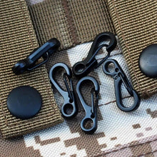 Load image into Gallery viewer, 10Pcs Mini SF Spring Backpack Clasps Climbing Carabiners EDC Keychain Camping Bottle Hooks Paracord Tactical Survival Gear
