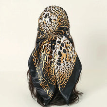 Load image into Gallery viewer, Satin Square Scarf – Elegant 2025 Print Hijab, Shawl &amp; Hair Wrap
