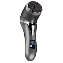 Load image into Gallery viewer, USB rechargeable professional foot care kit with LCD display, 2-speed, multiple heads for removing dead skin
