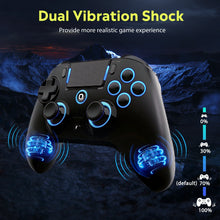 Load image into Gallery viewer, Original QRD Spark N5 Wireless Controller for PS5 PS4 PS3 IOS Android PC Hall 9-color LED lights Vibration effect PS4 Gamepad
