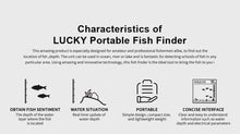 Load image into Gallery viewer, FFC1108-1 Alarm 100M Portable Sonar Fish Finders 45 degrees Sonar Coverage Echo Sounder Alarm Transducer Lake Sea Fishing
