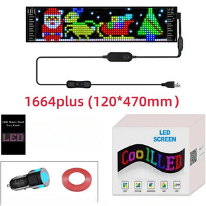 Bluetooth APP Waterproof USB 5V Flexible Addressable RGB Pattern Graffiti Scrolling Text Animation Matrix Pixel Display Car Shop