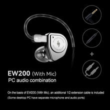 Load image into Gallery viewer, SIMGOT EW200 HiFi 이어폰 SCP 10mm Diaphragm Dual-Magnetic-Circuit Dual-Cavity Dynamic Driver In-Ear Earphones Computer Games Music
