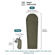 Load image into Gallery viewer, Outdoor Camping Sleeping Bag Liner Ultralight Mummy Sleeping Bag Backpack Liner Single Person Travel  Sleeping Bag
