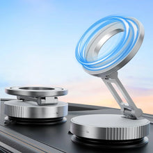 Load image into Gallery viewer, 360° Foldable Vacuum Magnetic Phone Holder, Magnetic Car Phone Mount, Hands-Free Suction Cup Phone Holder for Smooth Surface
