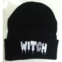 Load image into Gallery viewer, Europe and The United States Men and Women&#39;s Hip-Hop WITCH Embroidery Knitted Wool Elastic Beanies Hat Ski Cap RX087
