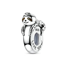 Load image into Gallery viewer, 100% 925 Sterling Silver Rainbow Zircon Butterfly Dragon Silicone Stopper Charms - Colorful Beads for DIY Bracelets, Customizable Jewelry for All Occasions

