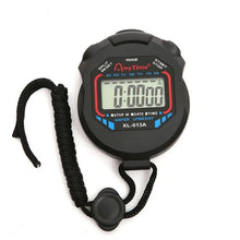 Load image into Gallery viewer, Classic Waterproof Digital Professional Handheld LCD Handheld Sports Stopwatch Timer Stop Watch With String For Sports
