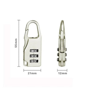 Mini Dial Digits Code Number Password Combination Padlock Safety Travel Security Lock for Luggage Lock Padlock Gym