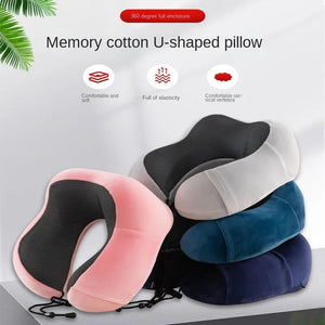 U Shaped Memory Foam Neck Pillows Soft Massage Neck Pillow Travel Airplane Sleeping Pillow Cervical Healthcare Bedding Supplies