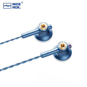 NiceHCK EB2S PRO HIFI Wired Microphone Earphone 15.4mm Dynamic Unit Earbud Bass Headset With Silver Plated OCC Mixed Cable IEM