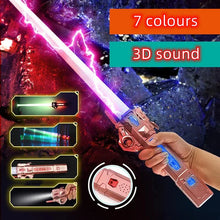 Load image into Gallery viewer, Children’s Lightsaber Toy – 2-in-1 RGB Flash Sword for Kids
