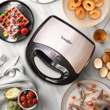 Load image into Gallery viewer, Electric Waffle Maker 7 In 1 Grill Sandwich Cake Donut Walnut Panini Plate Cooking Kitchen Appliances Toaster Breakfast Machine
