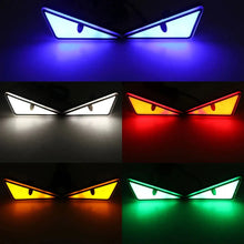 Load image into Gallery viewer, 2PCS LED Devil’s Eye Lights – Universal Car &amp; Motorcycle Headlight/License Plate Decorative Light
