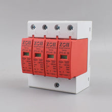 Load image into Gallery viewer, AC SPD 1P+N 3P+N 2P 4P 20KA~40KA C ~385VAC House Surge Protector protection Protective Low-voltage Arrester Device
